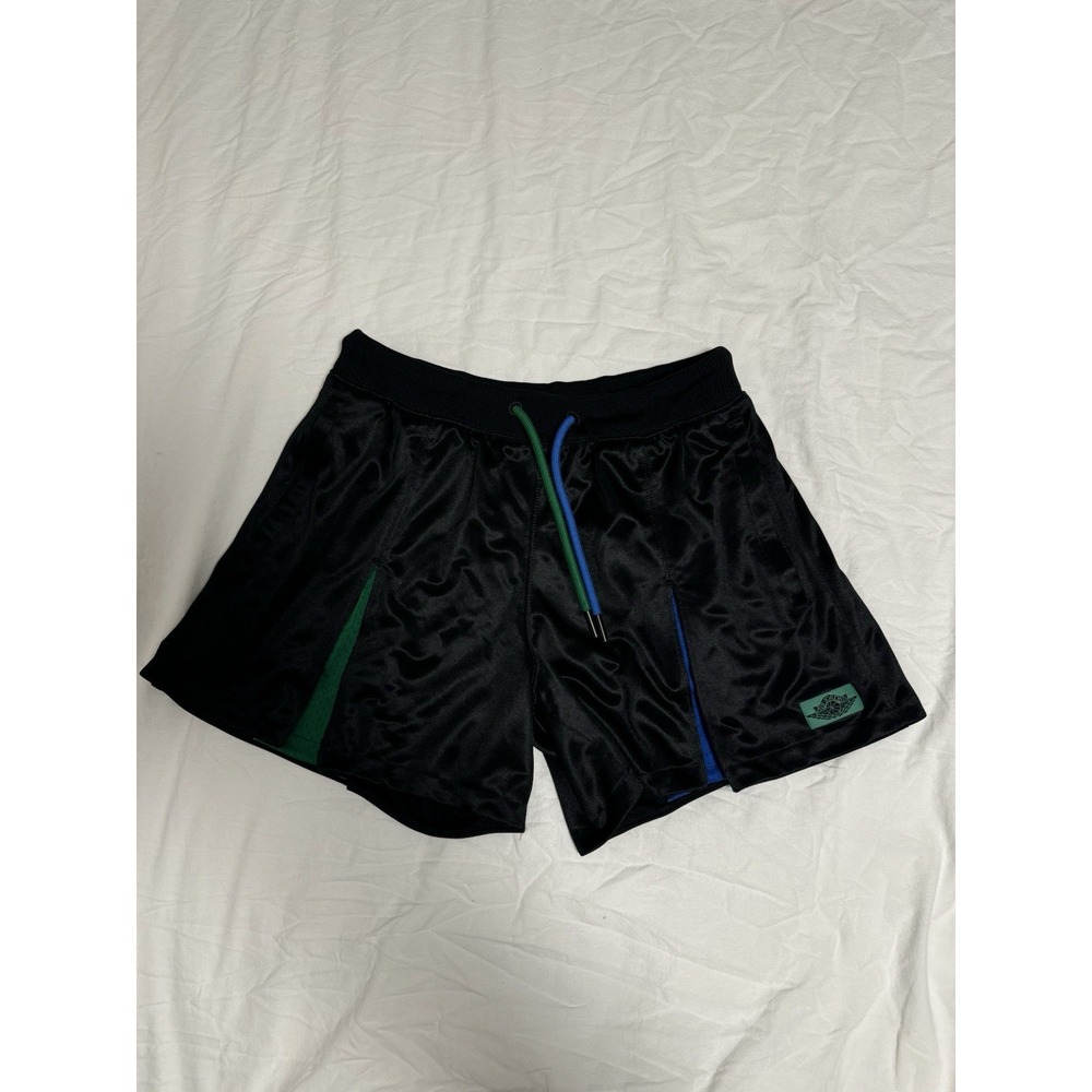 Nike Women's x Aleali May Pleated Shorts Black Game Royal Size M DC2432‑010‎